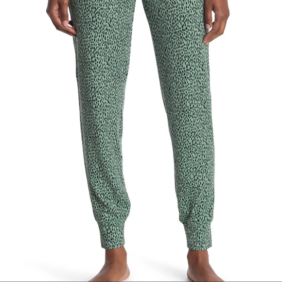 Free Press Lounge Pants Joggers Size S Green Wing Party Cat Drawstring NWT - Picture 2 of 9